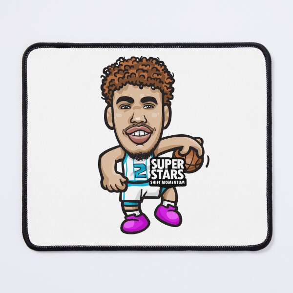 Item preview, “LaMelo  Ball  Basketball Cartoon Art – Retro NBA Star Illustration” designed and sold by PJDRAW.