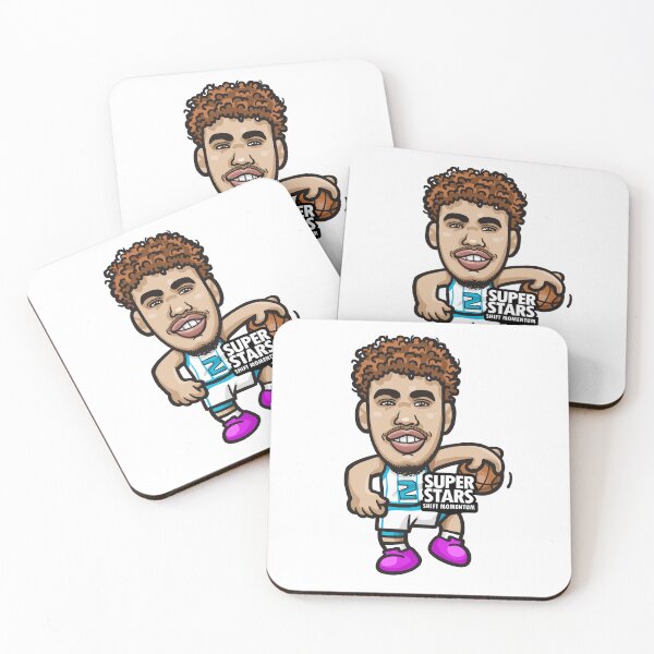 Item preview, “LaMelo  Ball  Basketball Cartoon Art – Retro NBA Star Illustration” designed and sold by PJDRAW.