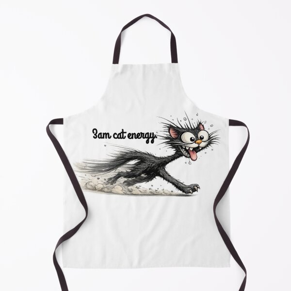 Item preview, 3AM Zoomies Cat – Crazy Running Cat Illustration designed and sold by Iv Hoyesska.
