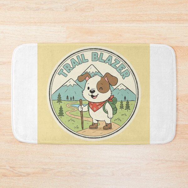 Item preview, Retro Trail Blazer - 1960s Vintage Hiking Dog Cartoon designed and sold by VisualRotaStudio .