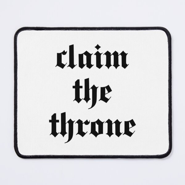 Item preview, Claim the Throne Motivational Quote – Minimal Typography Design designed and sold by Crownvibes.