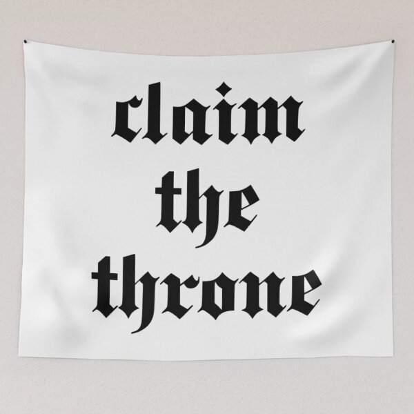 Item preview, Claim the Throne Motivational Quote – Minimal Typography Design designed and sold by Crownvibes.
