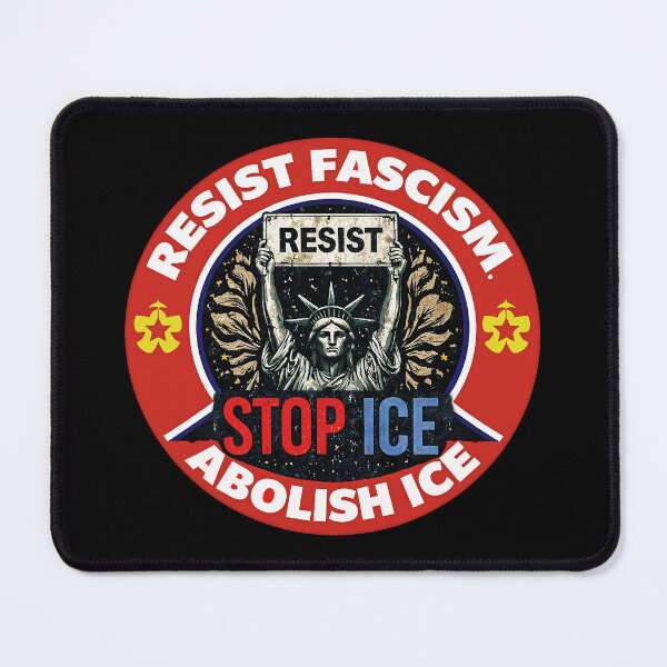 Item preview, Stop ICE Funny Statue of Liberty Boho Floral Resist Retro designed and sold by gear-posters.