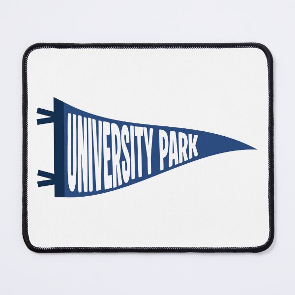 Item preview, University Park Pennsylvania Vintage Pennant - Navy Blue and White Retro Art designed and sold by Sparkledust Creations.
