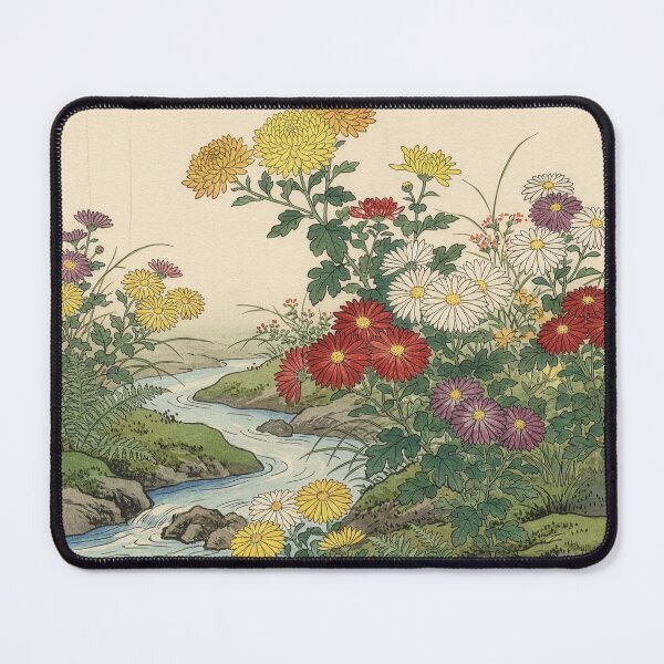 Item preview, Chrysanthemums by Stream after Ohara Koson designed and sold by Tridentulus.