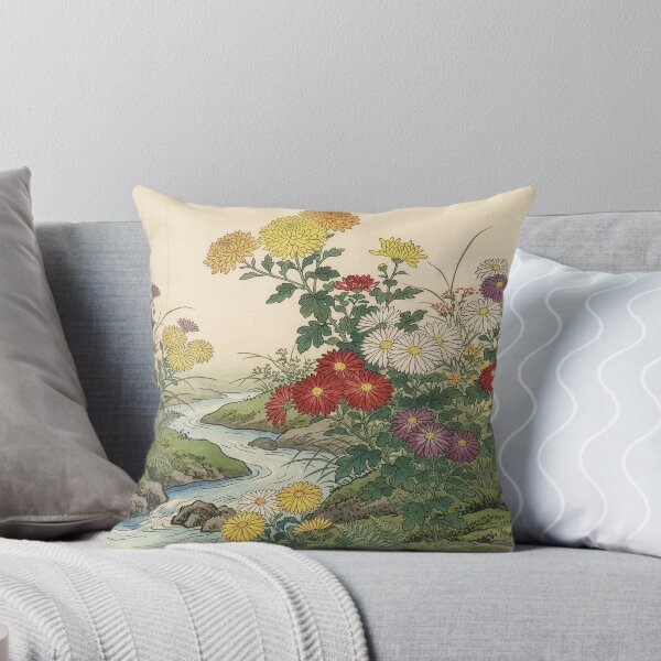 Item preview, Chrysanthemums by Stream after Ohara Koson designed and sold by Tridentulus.
