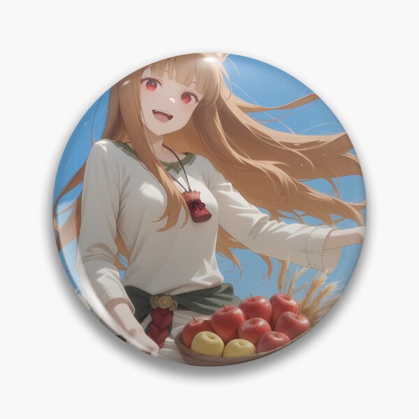 Item preview, Holo Spice And Wolf Harvest Breeze With Apples And Wheat Field designed and sold by TorbenKuhano.