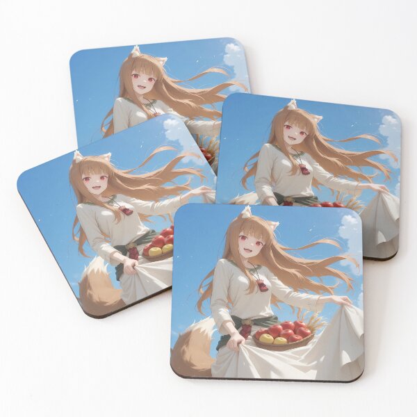Item preview, Holo Spice And Wolf Harvest Breeze With Apples And Wheat Field designed and sold by TorbenKuhano.