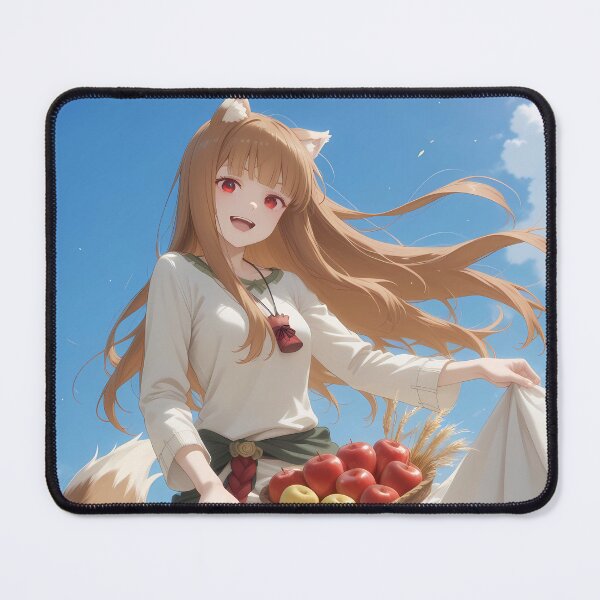 Item preview, Holo Spice And Wolf Harvest Breeze With Apples And Wheat Field designed and sold by TorbenKuhano.