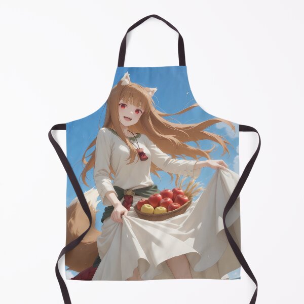 Item preview, Holo Spice And Wolf Harvest Breeze With Apples And Wheat Field designed and sold by TorbenKuhano.