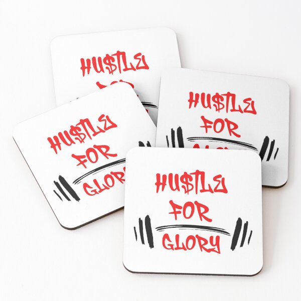 Item preview, Hustle for Glory Minimal Quote – Ambition & Success Design designed and sold by Crownvibes.