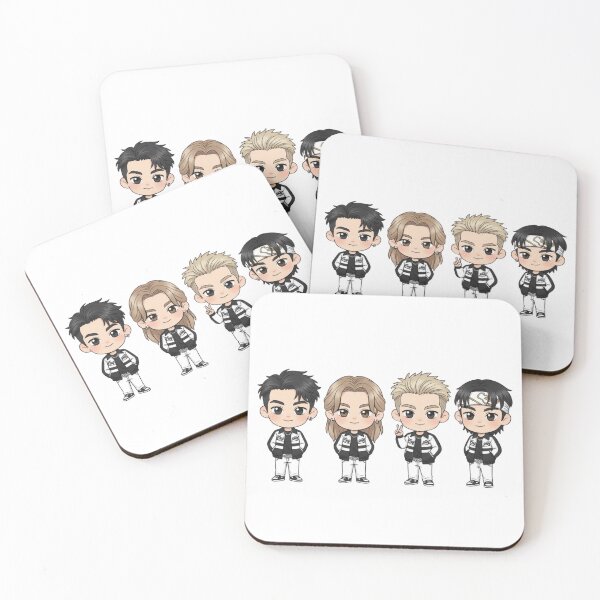 Item preview, LNGSHOT chibi – Ohyul, Ryul, Woojin & Louis K-pop designed and sold by GigiEssense.