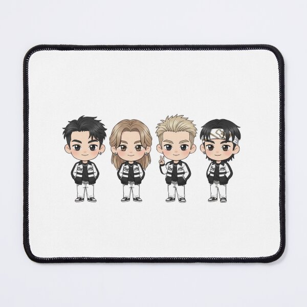 Item preview, LNGSHOT chibi – Ohyul, Ryul, Woojin & Louis K-pop designed and sold by GigiEssense.