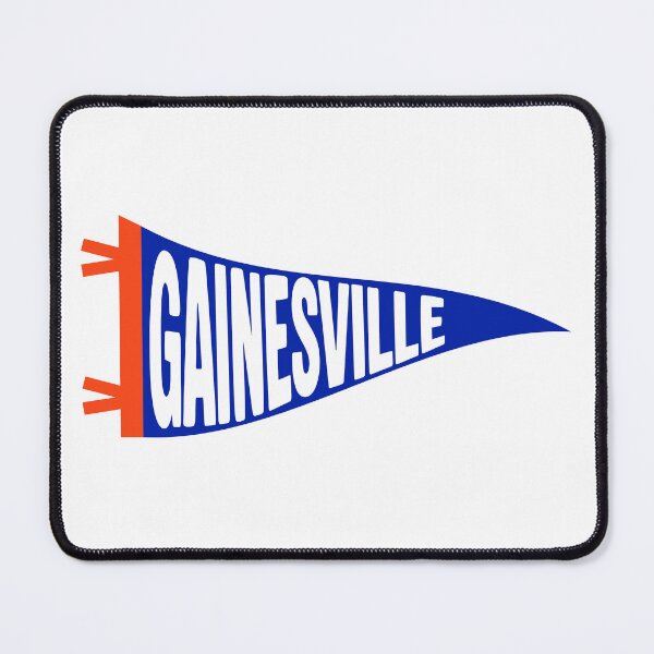 Item preview, Gainesville Florida Vintage Pennant - Orange and Blue Retro Fan Art designed and sold by Sparkledust Creations.