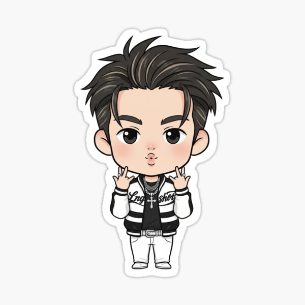 LNGSHOT chibi Louis K-pop Sticker