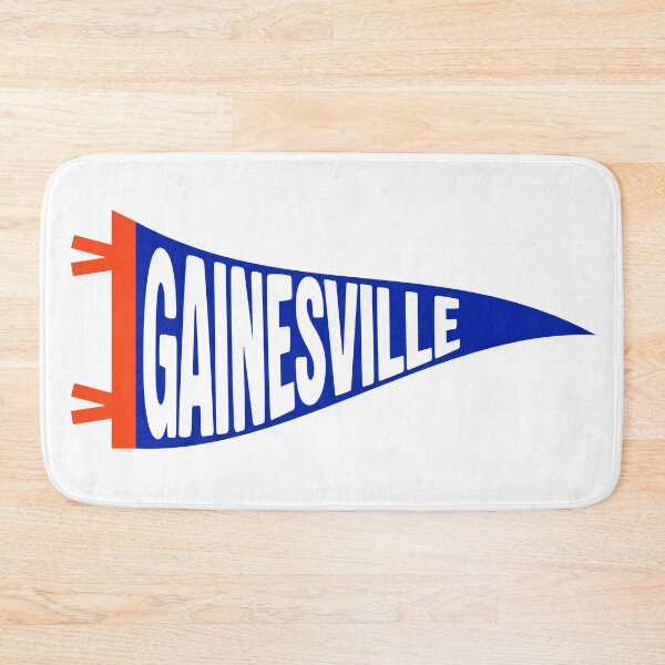 Item preview, Gainesville Florida Vintage Pennant - Orange and Blue Retro Fan Art designed and sold by Sparkledust Creations.