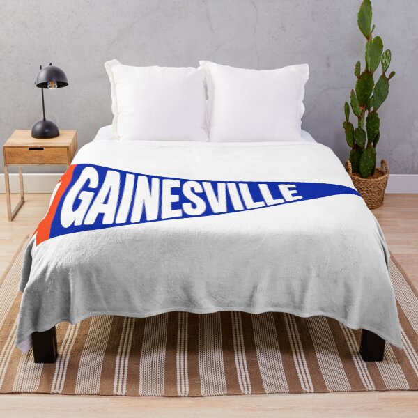 Item preview, Gainesville Florida Vintage Pennant - Orange and Blue Retro Fan Art designed and sold by Sparkledust Creations.
