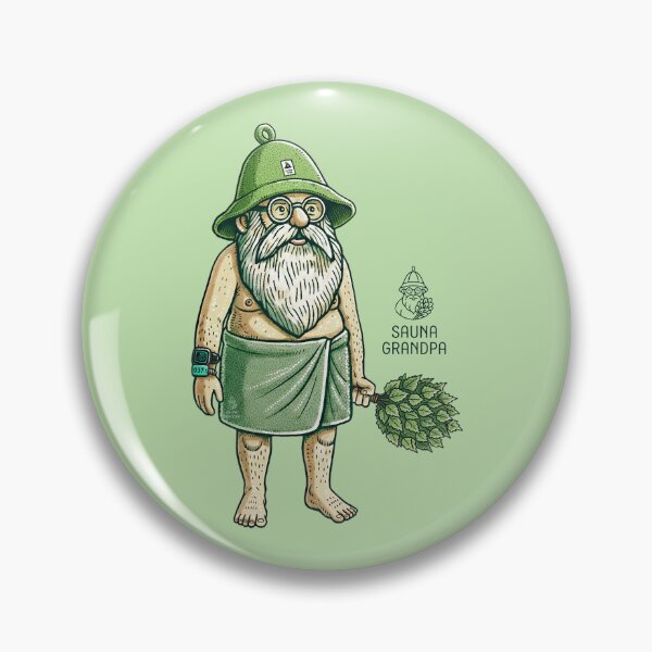 Item preview, 「Sauna Grandpa」Relaxing Sauna Master designed and sold by WABISABIMOMENTS.