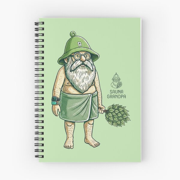 Item preview, 「Sauna Grandpa」Relaxing Sauna Master designed and sold by WABISABIMOMENTS.