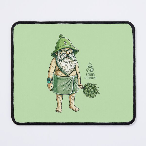 Item preview, 「Sauna Grandpa」Relaxing Sauna Master designed and sold by WABISABIMOMENTS.