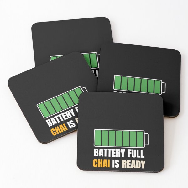 Item preview, “Battery full, chai ready to enjoy” designed and sold by Plav!.