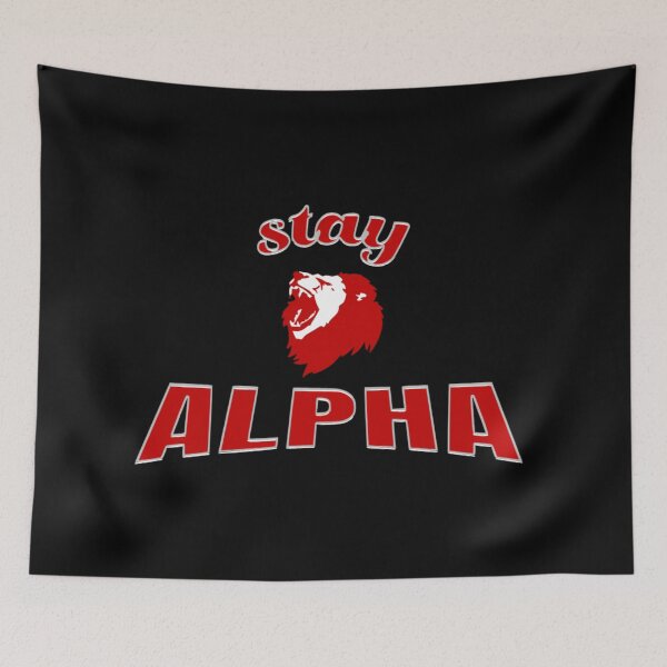 Item preview, Stay Alpha Motivational Quote – Minimal Typography Design designed and sold by Crownvibes.