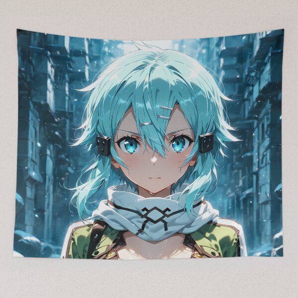 Item preview, Sinon Sword Art Online Winter City Snowfall Mood designed and sold by TorbenKuhano.