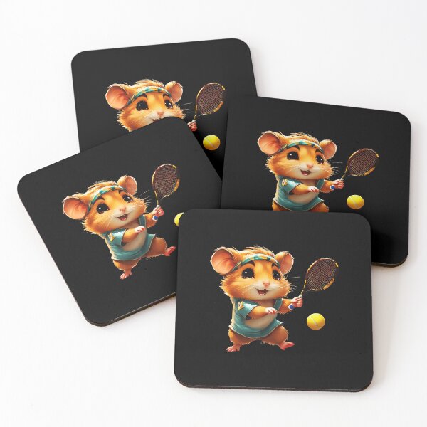 Item preview, Cute Tennis Player Mouse Illustration Fun Sports Character designed and sold by WayTBeenkenArt.