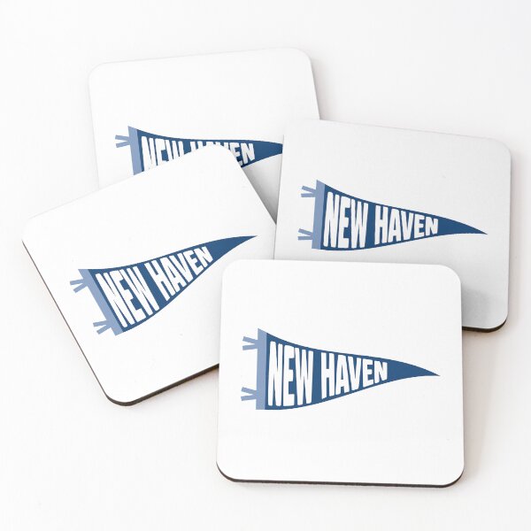 Item preview, New Haven Connecticut Vintage Pennant - Yale Blue Retro Fan Art designed and sold by Sparkledust Creations.