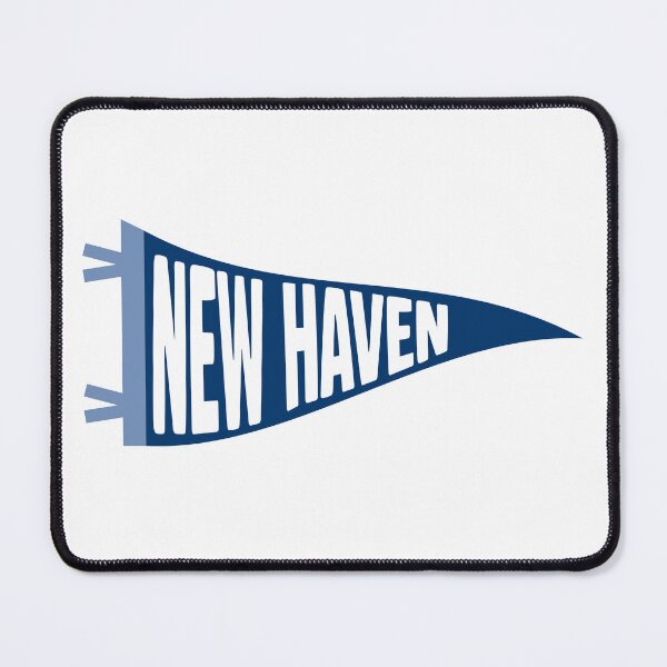 Item preview, New Haven Connecticut Vintage Pennant - Yale Blue Retro Fan Art designed and sold by Sparkledust Creations.
