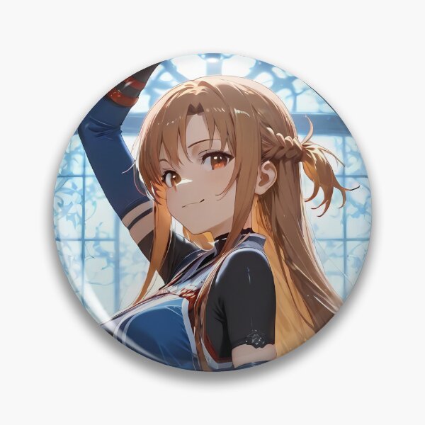 Item preview, Asuna Sword Art Online Stained Glass Hall Blue Tones Poise designed and sold by TorbenKuhano.