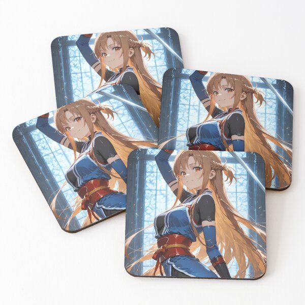 Item preview, Asuna Sword Art Online Stained Glass Hall Blue Tones Poise designed and sold by TorbenKuhano.