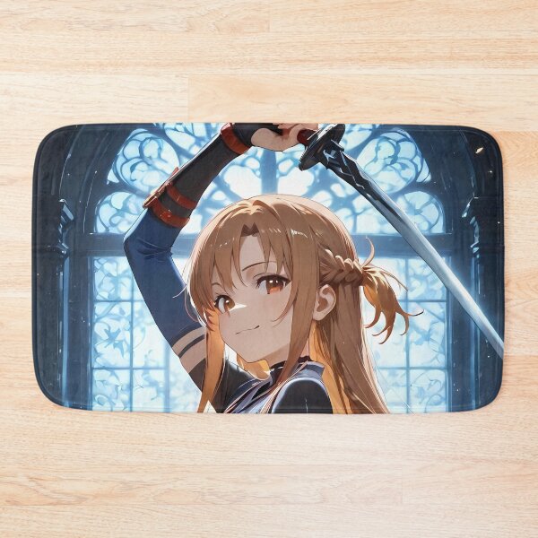 Item preview, Asuna Sword Art Online Stained Glass Hall Blue Tones Poise designed and sold by TorbenKuhano.