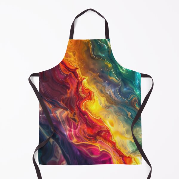 Item preview, Golden Rainbow Current - Luxurious Fluid Art designed and sold by B-Russ-Stuff.