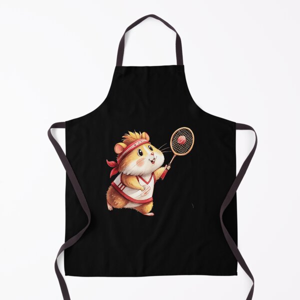 Item preview, Cute Tennis Player Hamster Illustration Fun Sports Character designed and sold by WayTBeenkenArt.