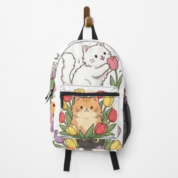 Item preview, Kawaii Cat Tulip Floral Art Collection designed and sold by Innova_Creations.