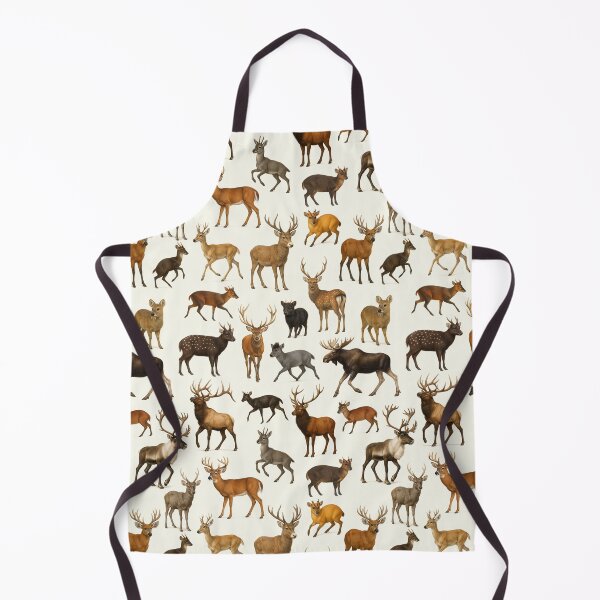 Item preview, Animals of Cervidae Wildlife Deer Retro Identification Chart designed and sold by kakarikihill.