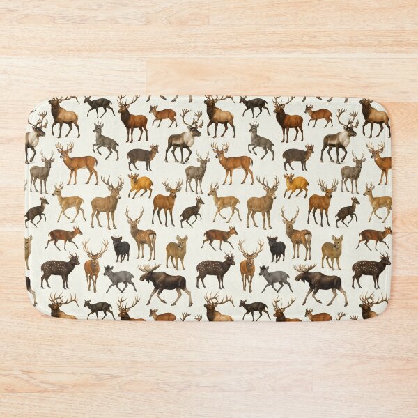 Item preview, Animals of Cervidae Wildlife Deer Retro Identification Chart designed and sold by kakarikihill.