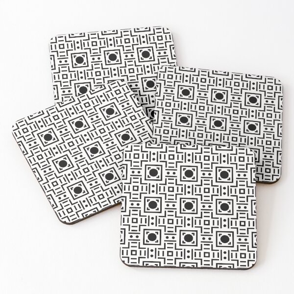 Item preview, Geometric Monochrome Pattern ADG P25.P01.048 designed and sold by Space & Care - Art Deco GeoMetrica.