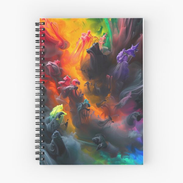 Item preview, Vibrant Smoke Storm - Dark Neon Ink Explosion designed and sold by B-Russ-Stuff.