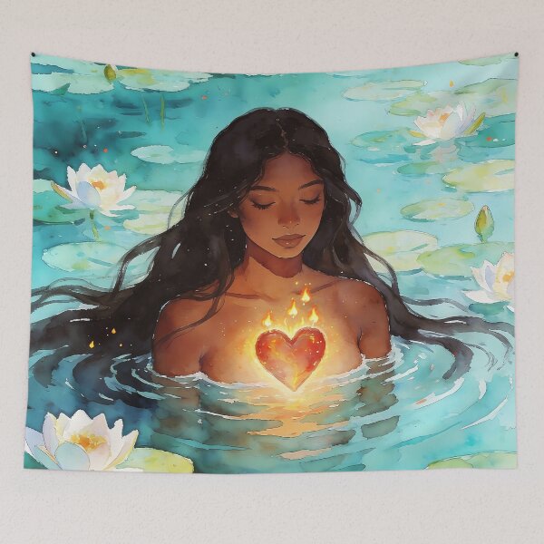 Item preview, Sacred Heart Waters designed and sold by soulfulpalette.