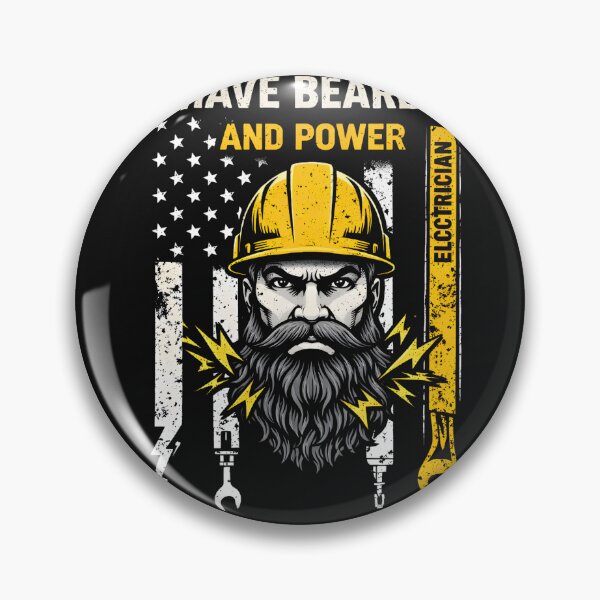 Item preview, The Best Electricians Have Beards And Power Electrician Gift designed and sold by xrayprint.
