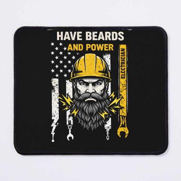 Item preview, The Best Electricians Have Beards And Power Electrician Gift designed and sold by xrayprint.