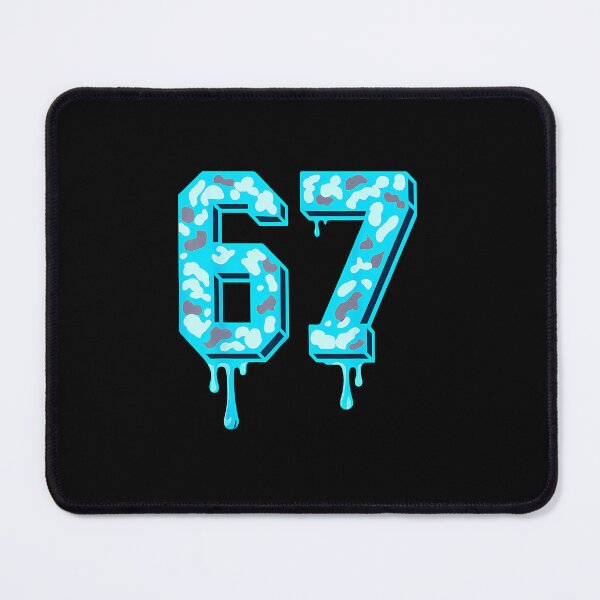 Item preview, 67 Drip Camo Number Gamma Blue Style designed and sold by gladysenglish.