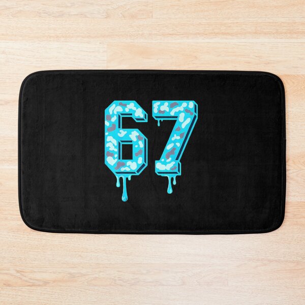 Item preview, 67 Drip Camo Number Gamma Blue Style designed and sold by gladysenglish.