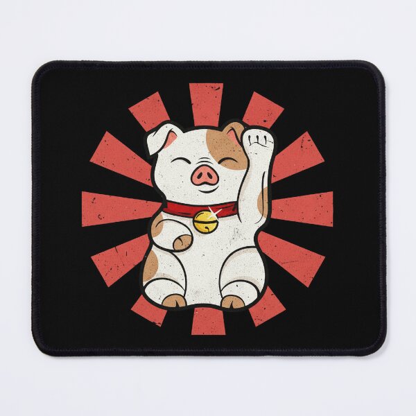 Item preview, Maneki Neko Lucky Cat Illustration Japanese Fortune designed and sold by JEFDodsonArt.