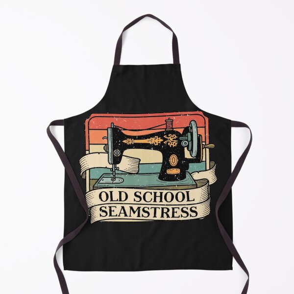 Item preview, Old School Seamstress – Vintage Sewing Logo designed and sold by Pollock.