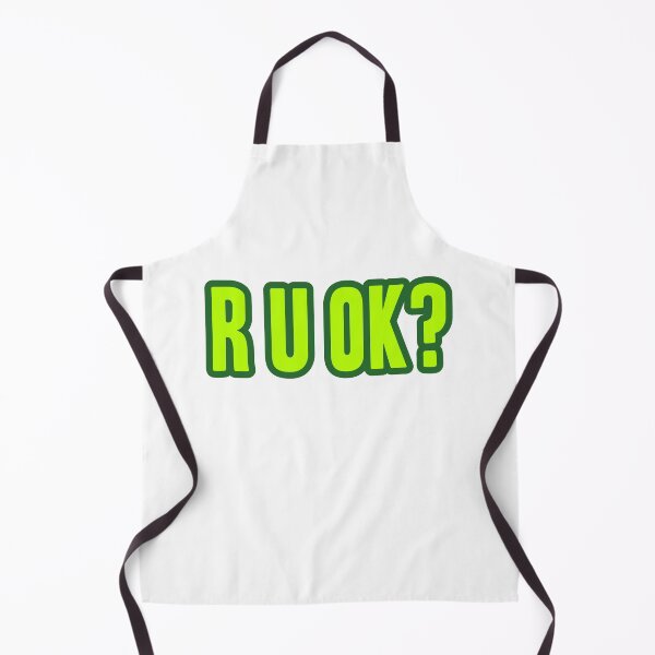Item preview, R U Ok? Green Outline designed and sold by Memes N Lore .