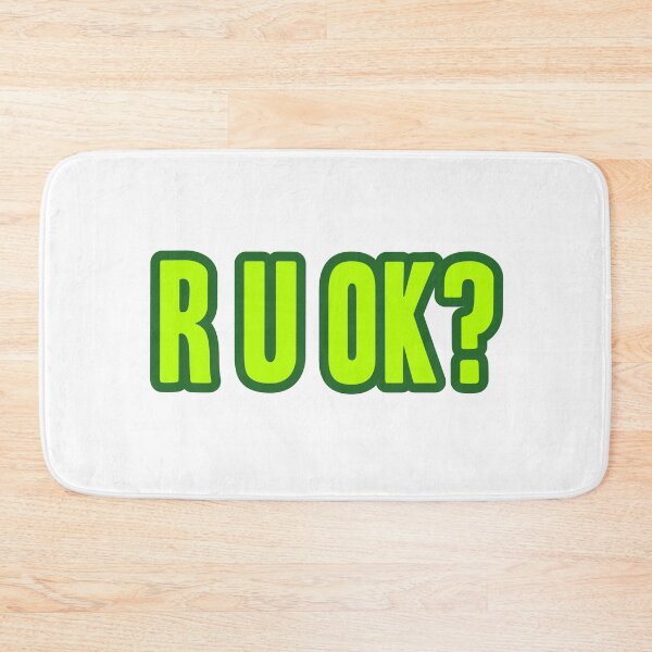 Item preview, R U Ok? Green Outline designed and sold by Memes N Lore .
