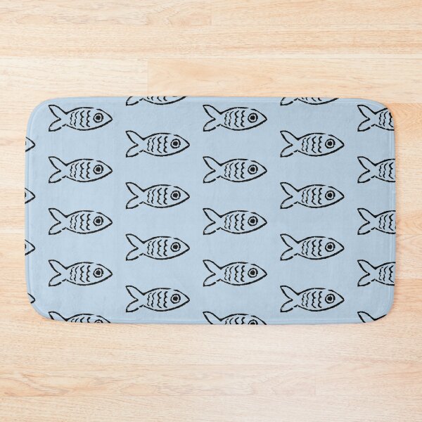 Item preview, Fish Block Print designed and sold by Mushroom-Lad.